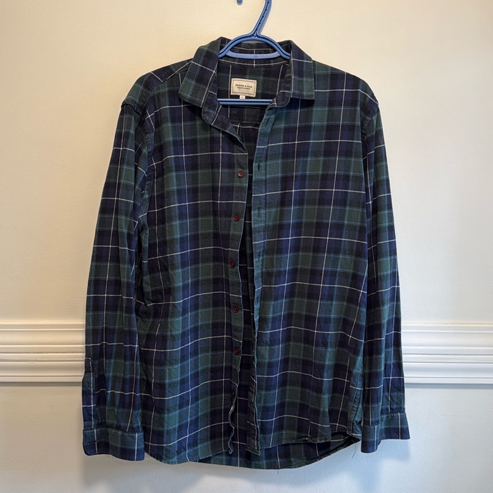 Frank and Oak plaid flannel shirt
